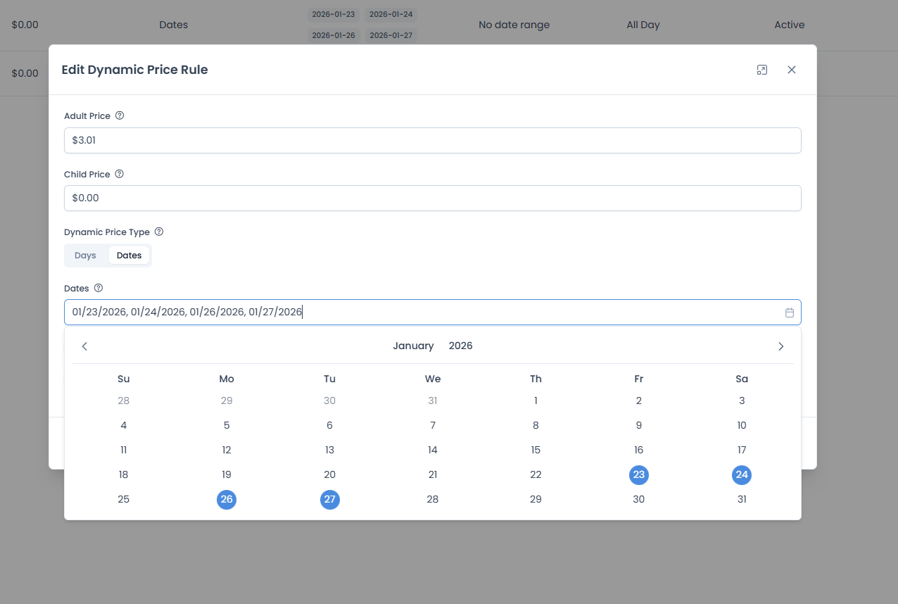 Date-based rule configuration