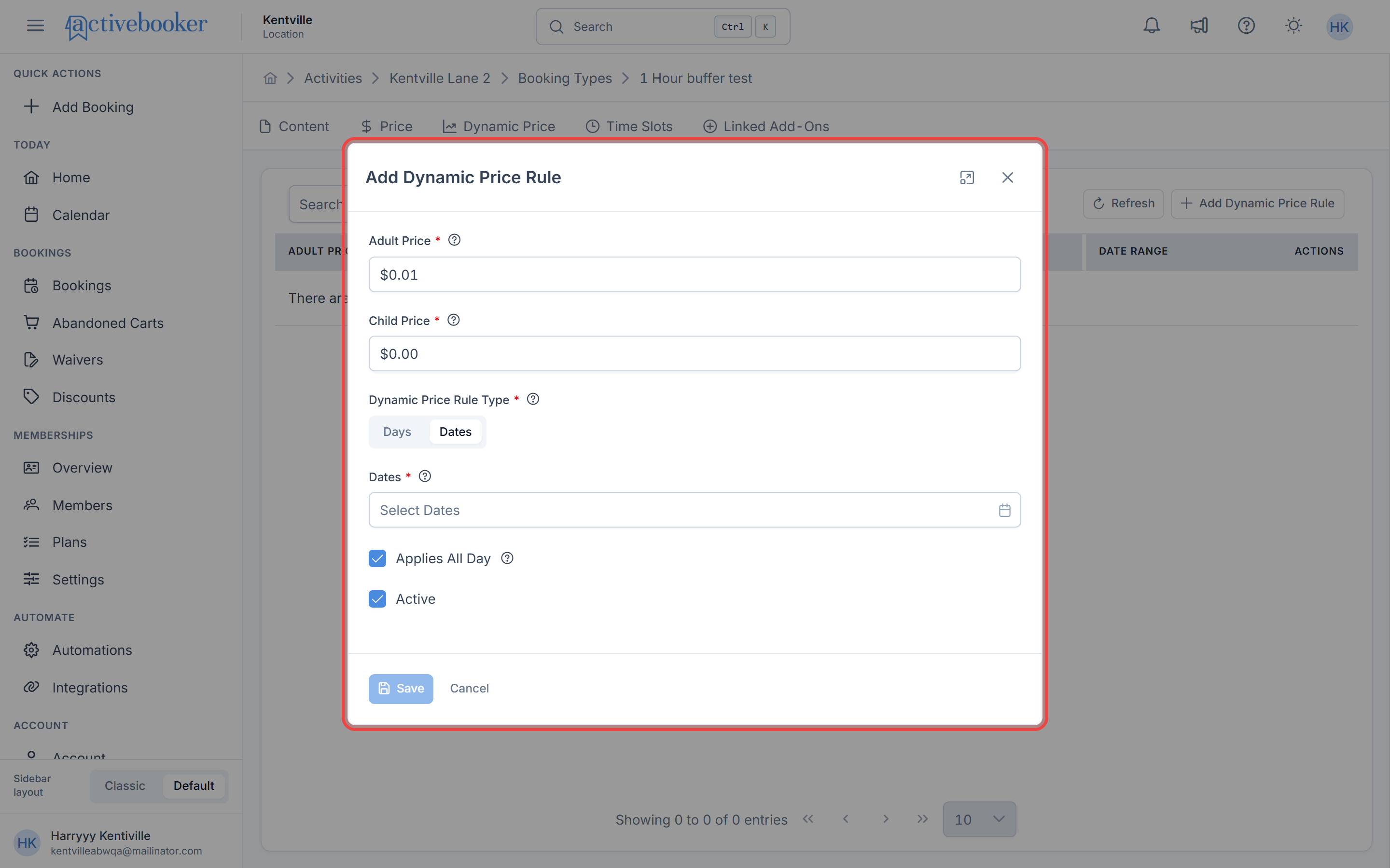 Date-based rule configuration