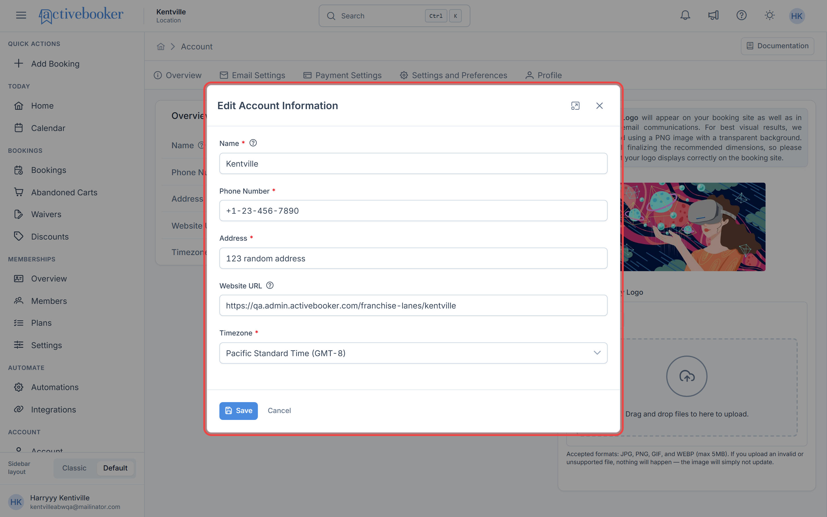Edit Account Modal