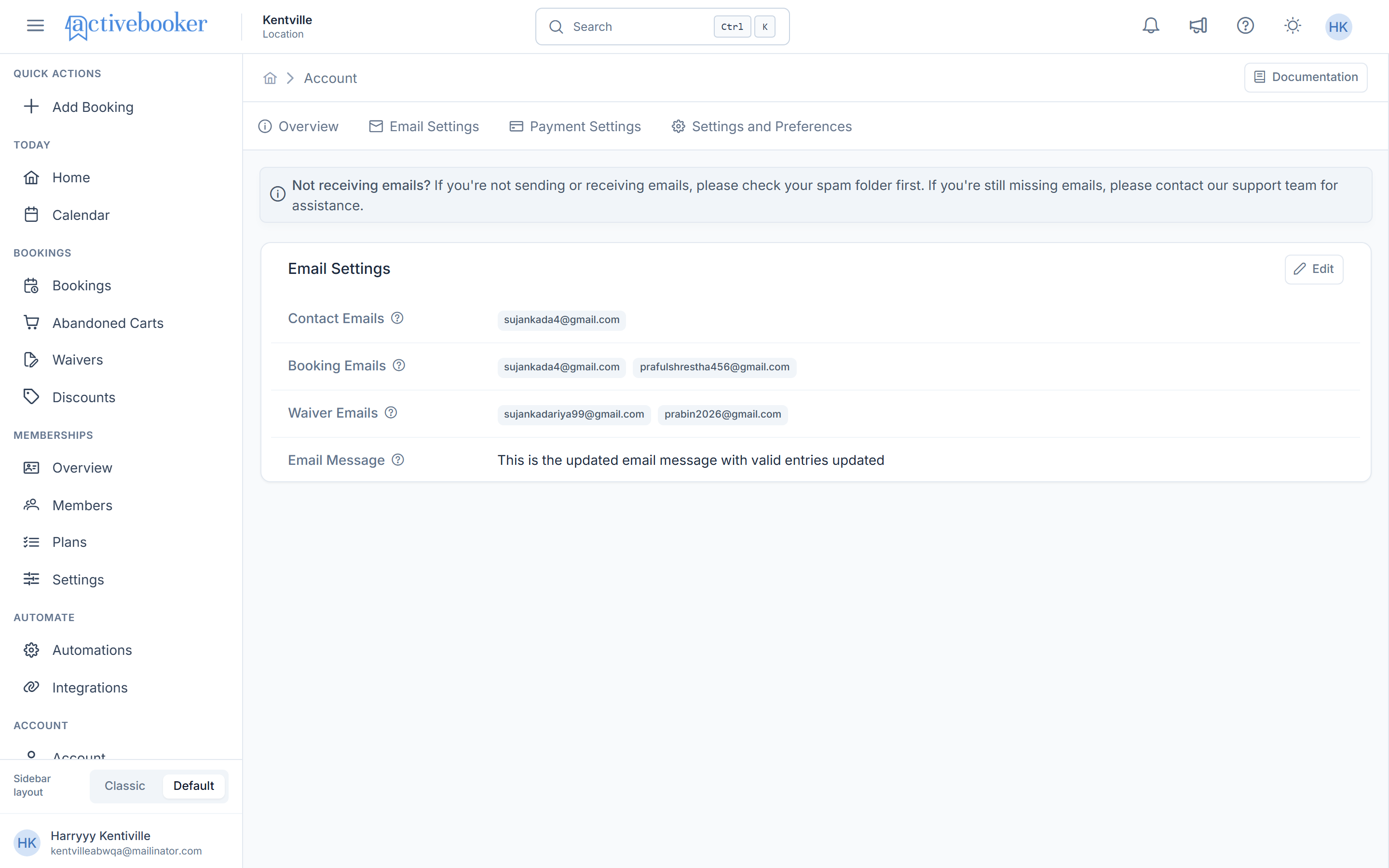Email Settings Overview