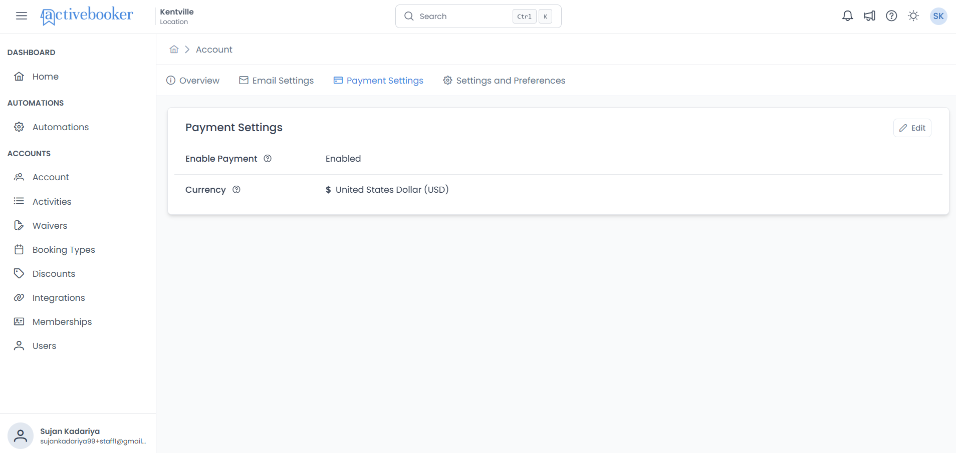 Payment Settings Overview
